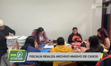 FISCALÍA REALIZA ARCHIVO MASIVO DE CASOS