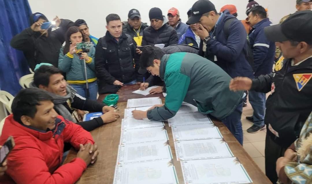 PRODUCTORES Y LA ANH FIRMAN ACUERDO Y LEVANTAN EL BLOQUEO