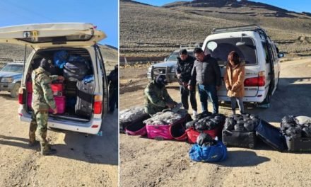 APREHENDEN A TRES PERSONAS QUE TRASLADABAN 165 KILOS DE MARIHUANA EN MALETAS