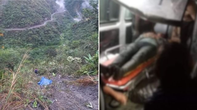 CUATRO FALLECIDOS EN EMBARRANCAMIENTO DE UN MINIBÚS