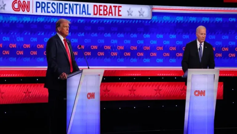 BIDEN Y TRUMP EXHIBIERON SUS DIFERENCIAS EN EL PRIMER CRUCE