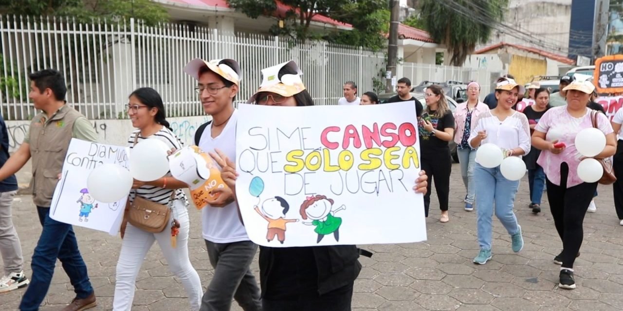CAMINATA CONTRA EL TRABAJO INFANTIL EXIGEN VIDA DIGNA Y LIBRE DE EXPLOTACIÓN A NIÑAS Y NIÑOS
