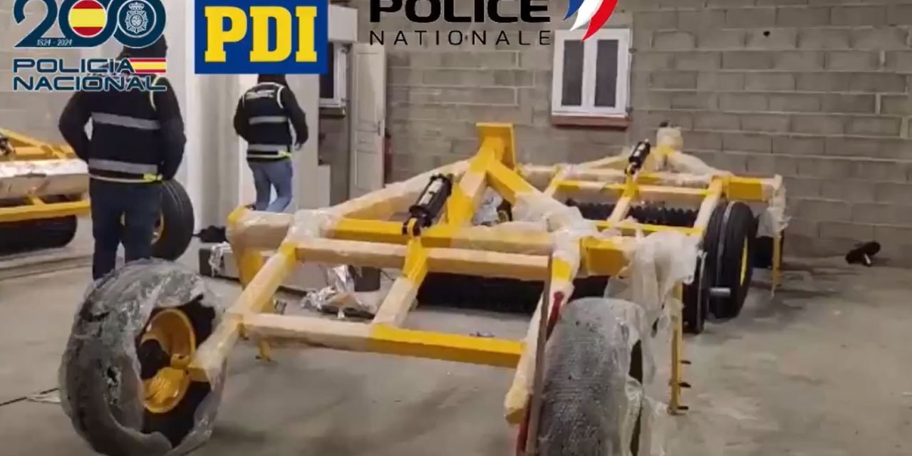 INTRODUCÍAN A EUROPA DROGA PROCEDENTE DE BOLIVIA OCULTA EN MAQUINARIA AGRÍCOLA