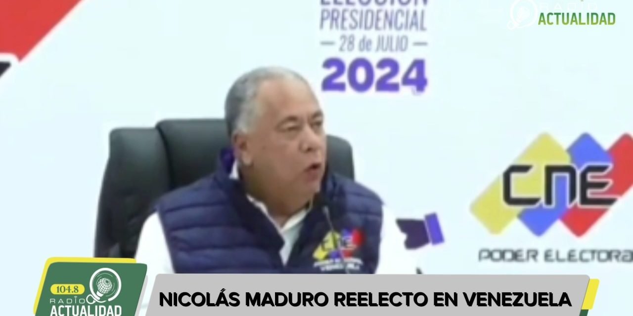 NICOLÁS MADURO REELECTO EN VENEZUELA
