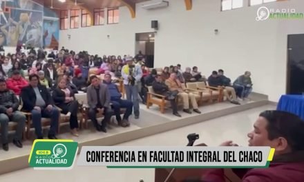 FISCALÍA CRUCEÑA DA CONFERENCIA MAGISTRAL EN CAMIRI