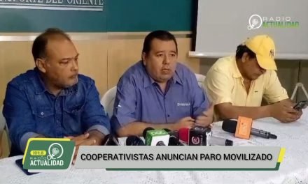 TRANSPORTE COOPERATIVISADO ANUNCIA MEDIDAS