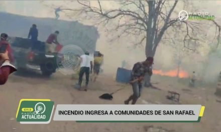 INCENDIO INGRESA A COMUNIDADES DE SAN RAFAEL