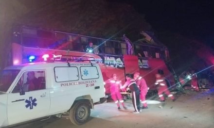 BUS CHOCA CONTRA UNA PEÑA Y DEJA 14 FALLECIDOS Y VARIOS HERIDOS EN CARRETERA A TARIJA