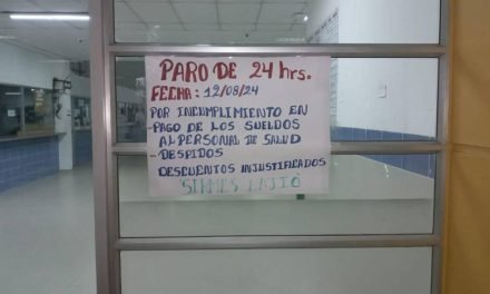 PARO DE 24 HORAS EN HOSPITALES Y CENTROS DE SALUD DE SEGUNDO NIVEL