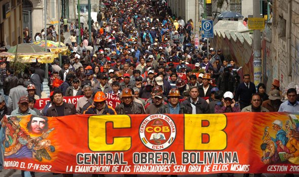 LA COB ANUNCIA MARCHA PARA EL 10 DE SEPTIEMBRE