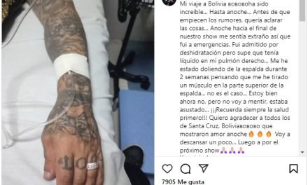 EL COMPOSITOR Y MÚSICO A.B. QUINTANILLA FUE HOSPITALIZADO DURANTE SU VISITA A BOLIVIA