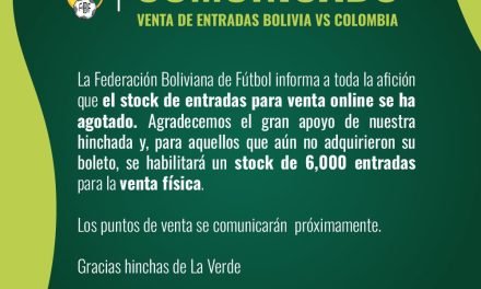 SE ACABARON EN UN DÍA LAS ENTRADAS DIGITALES PARA EL PARTIDO ANTE COLOMBIA
