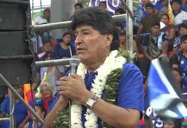 EVO ANUNCIA UNA «MARCHA HISTÓRICA POR LA DEMOCRACIA»