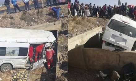 SEIS FALLECIDOS Y SIETE HERIDOS  TRAS ENCUNETARSE UN MINIBÚS EN LA RUTA LA PAZ – ORURO