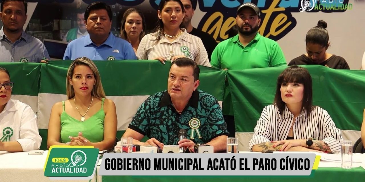 GOBIERNO MUNICIPAL ACATÓ EL PARO CÍVICO