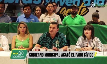 GOBIERNO MUNICIPAL ACATÓ EL PARO CÍVICO