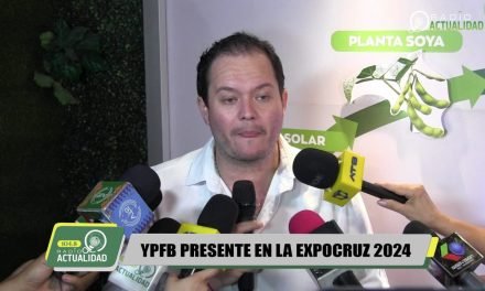 PRESIDENTE DE YPFB INAUGURÓ SU STAND EN LA EXPOCRUZ 2024