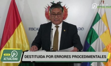 EX FISCAL DE TARIJA DESTITUIDA POR ERRORES PROCEDIMENTALES