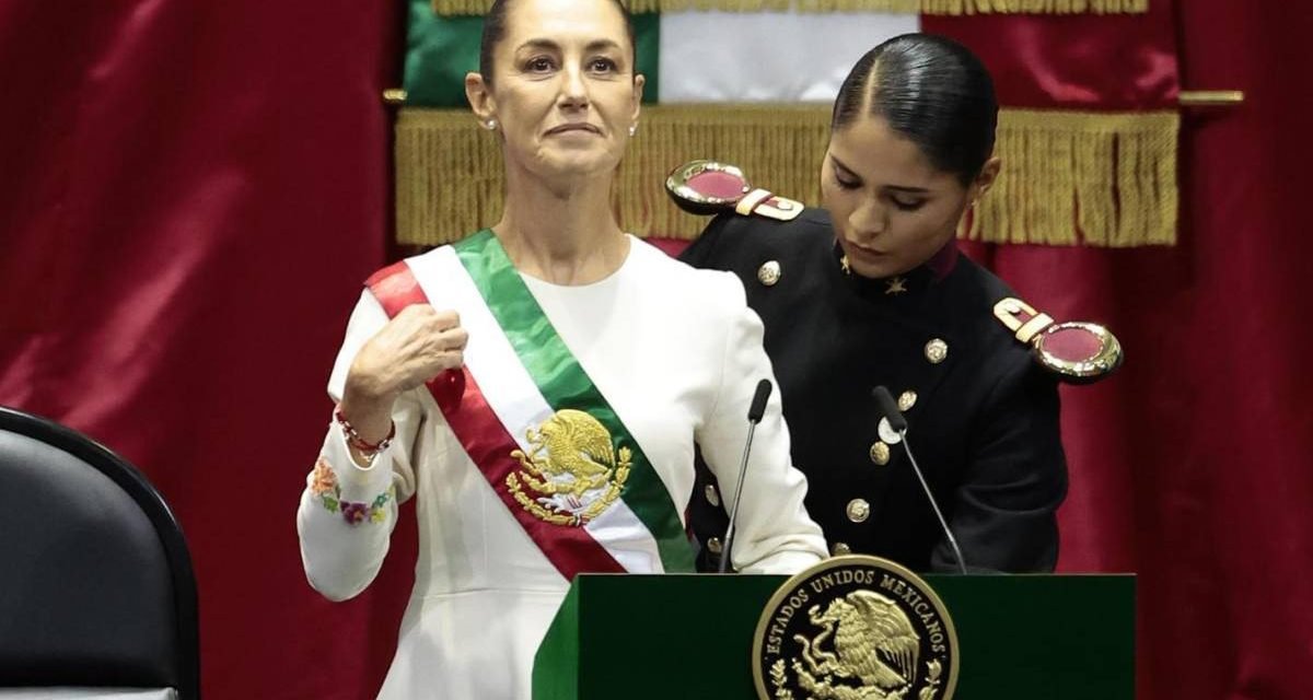 CLAUDIA SHEINBAUM ASUME COMO LA PRIMERA PRESIDENTA DE MÉXICO