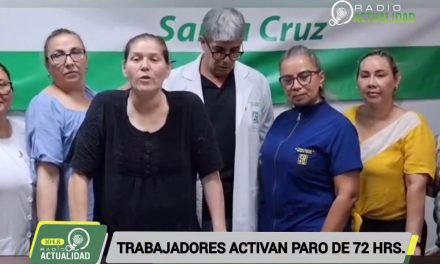 TRABAJADORES DE LA CAJA PETROLERA DE SALUD ACTIVAN PARO DE 72 HORAS