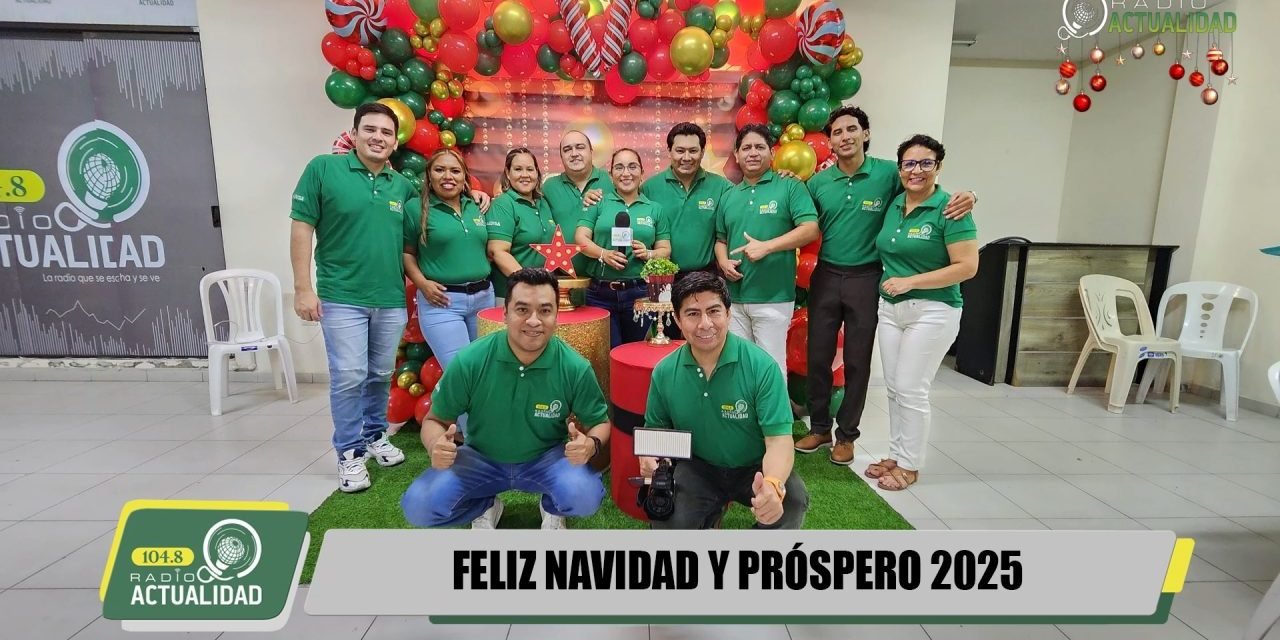CENA NAVIDEÑA DE RADIO ACTUALIDAD 104.8 FM