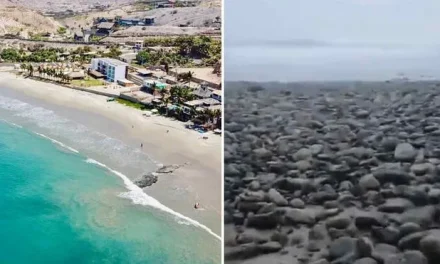 DESAPARECE LA PLAYA DE MÁNCORA POR FUERTE OLEAJE EN PERÚ