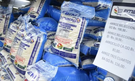 SUBE EL PRECIO DEL ARROZ DE 50.50 A 70 BS EN SUPERMERCADOS DE EMAPA