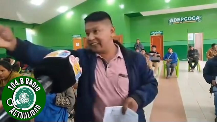 DIRIGENTE COCALERO CUESTIONA A CHOQUEHUANCA Y LE DICE CÓMPLICE DE EVO