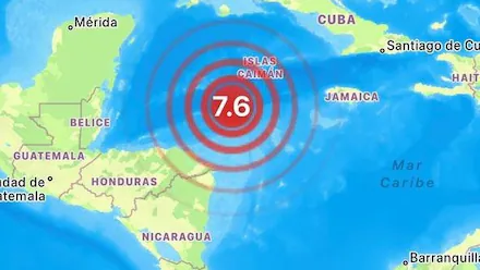 SISMO DE MAGNITUD 7.6 GOLPEA EL MAR CARIBE