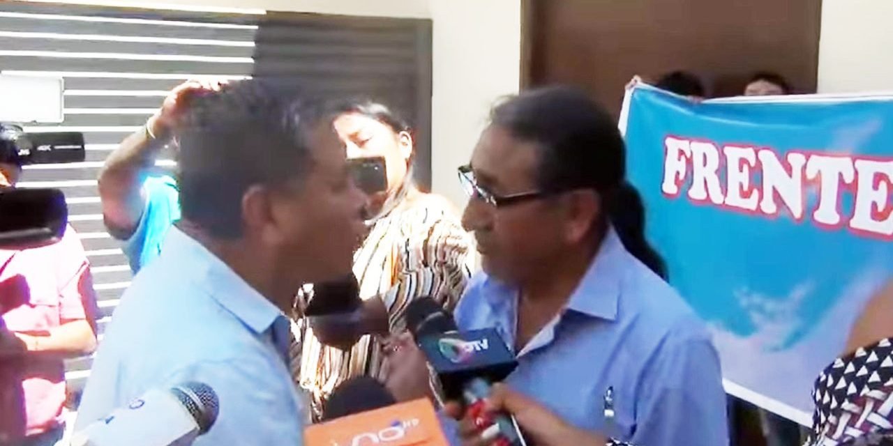 PRESIDENTE DEL FPV DEFIENDE ALIANZA CON EVO; ACTIVISTA LO INCREPA Y  ACUSA DE DEFENDER A UN ‘PEDÓFILO’