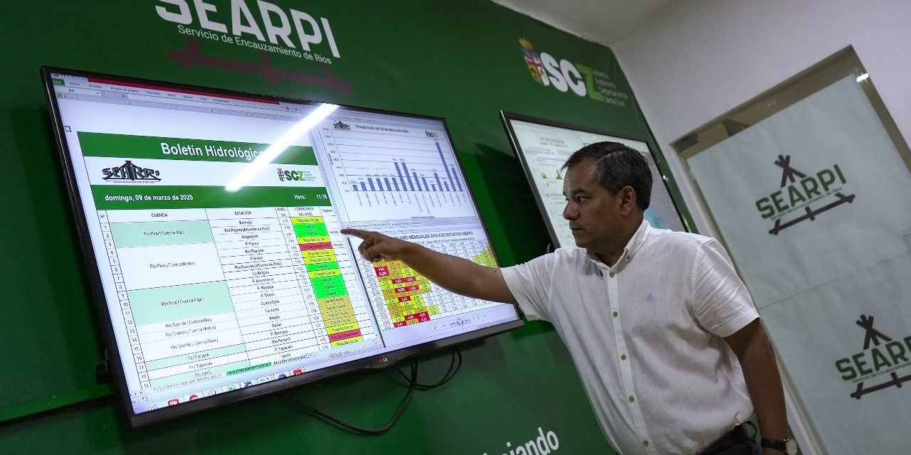 SEARPI REPORTA CRECIDA DE RIOS EN SANTA CRUZ