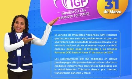 MULTA POR NO PAGAR EL IGF ES DE 200% DEL TRIBUTO OMITIDO, PRIMER PLAZO VENCE ESTE LUNES  