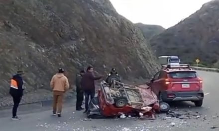 DOS FALLECIDOS Y DOS HERIDOS EN ACCIDENTE EN LA CARRETERA TUPIZA-VILLAZÓN