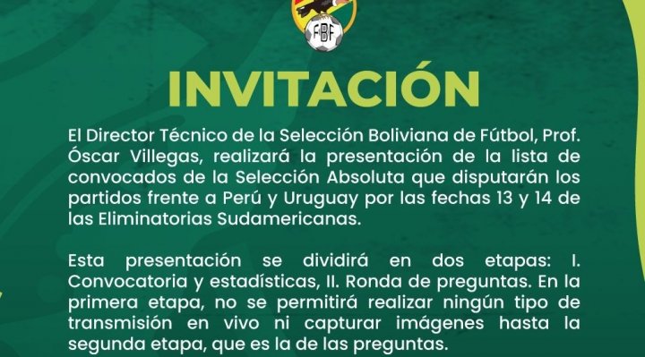 LA FBF PROHÍBE TRANSMITIR O GRABAR LA PRESENTACIÓN DE LA NÓMINA