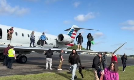 PASAJEROS TUVIERON QUE EVACUAR POR EL ALA DEL AVIÓN LUEGO DE QUE SE LLENARA DE HUMO