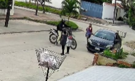 ASALTO A MUJER CON DOS NIÑOS QUEDA GRABADO EN CÁMARAS DE SEGURIDAD