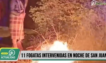 11 FOGATAS INTERVENIDAS EN NOCHE DE SAN JUAN
