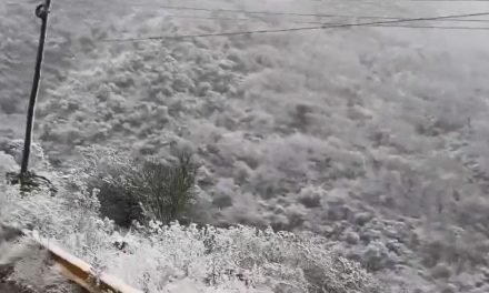 NEVADAS CUBREN CANALETAS Y PIEDRA LARGA, VISIBLES DESDE LA RUTA NACIONAL HACIA TARIJA
