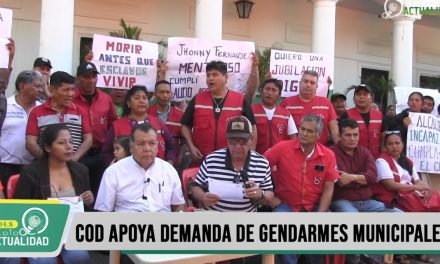 COD APOYA PROTESTA DE TRABAJADORE DE LA GUARDIA MUNICIPAL