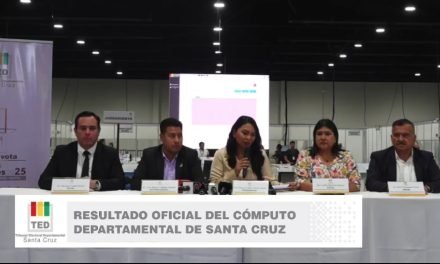 SANTA CRUZ, SEXTO DEPARTAMENTO EN FINALIZAR CONTEO DE VOTOS