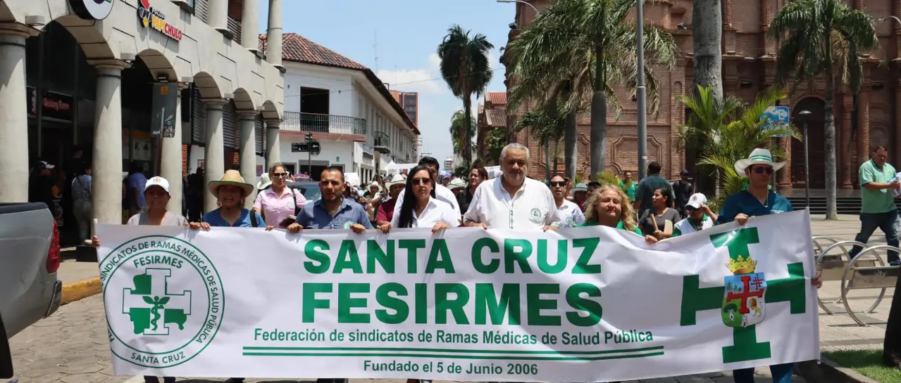 FESIRME ANUNCIA PARO DE 24 HORAS EN SANTA CRUZ POR DEMANDAS LABORALES