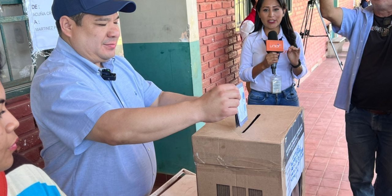 “HA SIDO UN DÍA DEMOCRÁTICO, FESTIVO Y TRANQUILO”: ROGER MARIACA TRAS EMITIR SU VOTO
