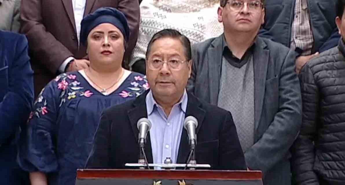 “GOLPE A LA DEMOCRACIA”: ARCE DENUNCIA PLAN LEGISLATIVO CONTRA EL PROCESO ELECTORAL