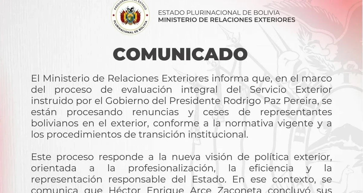 GOBIERNO ACELERA AJUSTES EN LA CANCILLERÍA PARA MODERNIZAR EL SERVICIO EXTERIOR