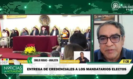 ANALISTA POLÍTICO DESTACA CARÁCTER PROTOCOLAR Y SIMBÓLICO DEL ACTO DE ENTREGA DE CREDENCIALES