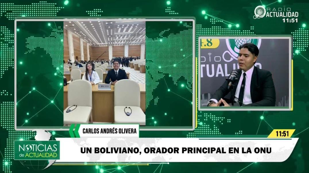 JOVEN CRUCEÑO REPRESENTARÁ A BOLIVIA EN EL FORO INTERNACIONAL DE LA JUVENTUD EN CHINA
