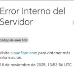 FALLA GLOBAL EN CLOUDFLARE PROVOCA CAÍDA DE MÚLTIPLES PÁGINAS INFORMATIVAS