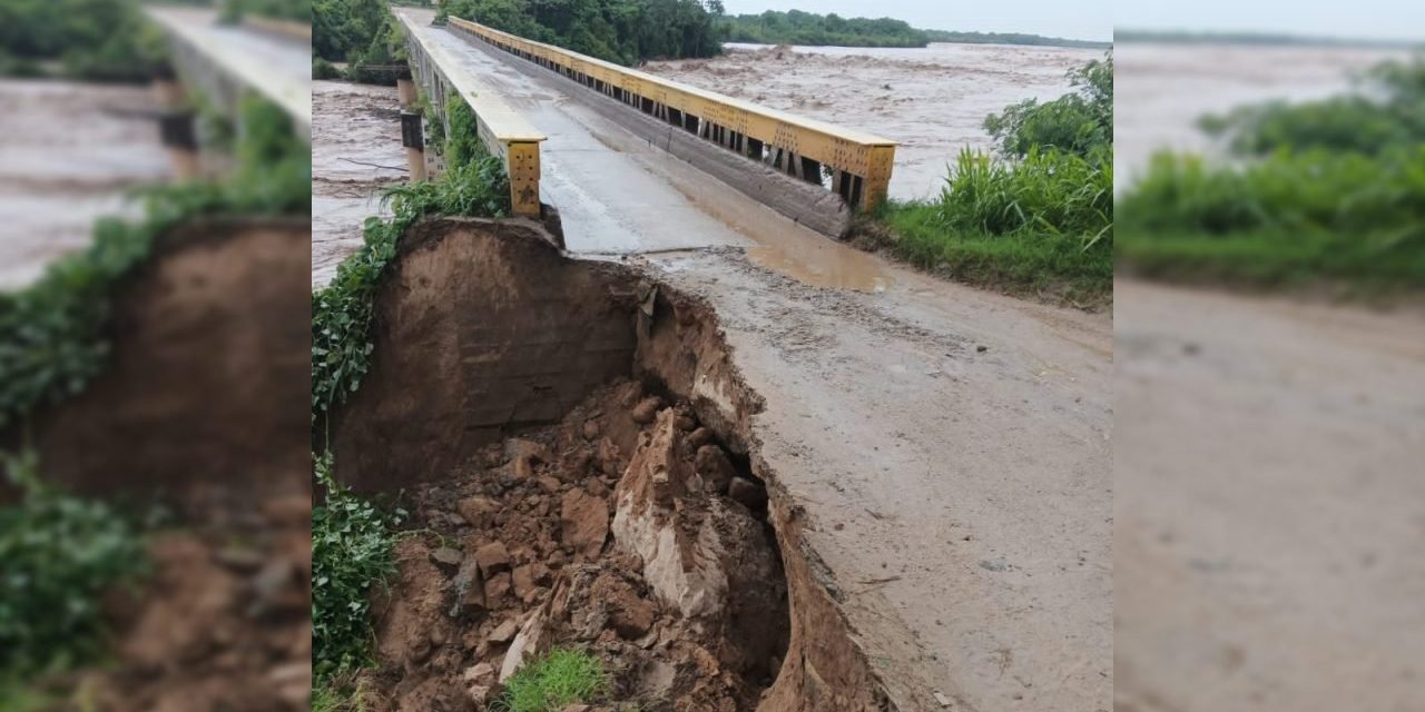 CRECIDA DEL RÍO PIRAÍ COLAPSA RAMPA DE ACCESO EN COLPA BÉLGICA