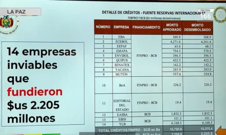 EMPRESAS PÚBLICAS PROVOCARON PÉRDIDAS DE 1.463 MILLONES DE DÓLARES, SEGÚN LUPO